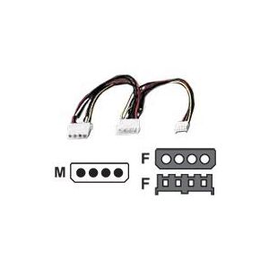 Roline - Stromkabel - interne Stromversorgung, 4-polig (M) bis interne Stromversorgung, 4-polig, 4-Pin-Mini-Stromversorgungsstecker (W) - 30 cm