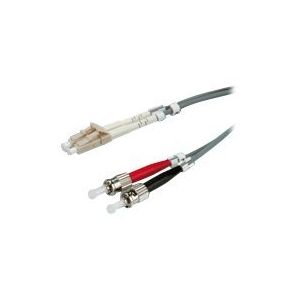 Roline Fibre Optic Jumper Cable - Patch-Kabel - LC Multi-Mode (M) bis ST multi-mode (M) - 50 cm - Glasfaser - 50/125 Mikrometer