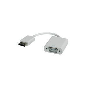 Roline - Display-Adapter - HD-15 (W) bis DisplayPort (M) - 15 cm - weiß