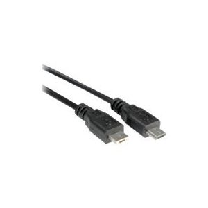 Roline - USB-Kabel - Micro-USB Type A (M) bis Micro-USB Type B (M) - USB 2.0 - 1.8 m - Schwarz