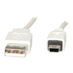 VALUE - USB-Kabel - USB (M) bis Mini-USB, Typ B (M) - USB 2.0 - 80 cm - weiß