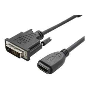 VALUE - Videoanschluß - HDMI / DVI - DVI-D (M) bis HDMI (W) - 15 cm - Schwarz