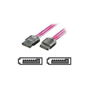 Roline - SATA-Kabel - Serial ATA 150/300 - SATA (W) bis SATA (W) - 1 m - Rot