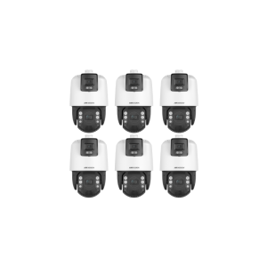 HIKVISION Überwachungskamera Set mit 6x IP PTZ Kamera DS-2SE7C144IW-AE(32X/4)(S5)