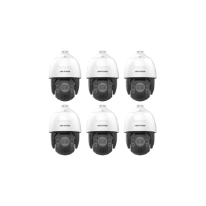 HIKVISION Überwachungskamera Set mit 6x IP PTZ Kamera DS-2DE7A432IW-AEB(T5)