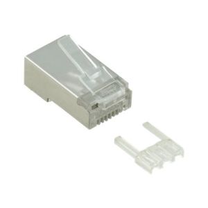 VALUE - Netzwerkanschluss - RJ-45 (M) - abgeschirmt - CAT 6e - durchsichtig (Packung mit 10)