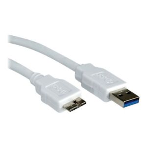 VALUE - USB-Kabel - Micro-USB Type B (M) bis USB Type A (M) - USB 3.0 - 3 m - weiß