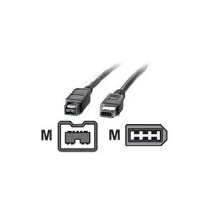 Roline - IEEE 1394-Kabel - 9 PIN FireWire 800 (M) bis FireWire, 6-polig (M) - 1.8 m ( IEEE 1394 ) - Schwarz