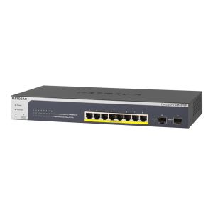 NETGEAR ProSAFE GS510TLP - Switch - L3 Lite - Smart - 8 x 10/100/1000 (PoE+) + 2 x SFP - Desktop, an Rack montierbar