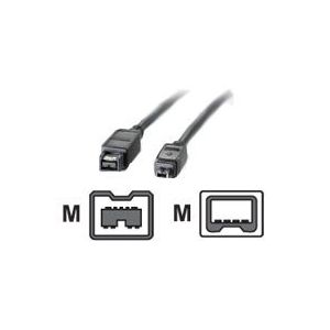 Roline - IEEE 1394-Kabel - 9 PIN FireWire 800 (M) bis FireWire, 4-polig (M) - 1.8 m ( IEEE 1394 ) - Schwarz