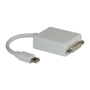 Roline - DVI-Adapter - Mini DisplayPort (M) bis DVI-D (W) - weiß