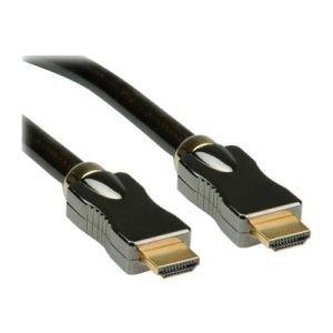 Roline HDMI Ultra HD with Ethernet - HDMI mit Ethernetkabel - HDMI (M) bis HDMI (M) - 1 m - Doppelisolierung - durchsichtig