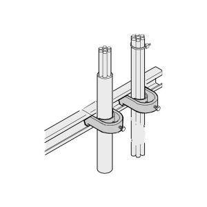 Schroff - Klemme für Kabel-Organizer (Packung mit 10)