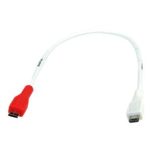 VALUE - USB- / Stromkabel - Micro-USB Type B (M) bis Micro-USB Type B (M) - 30 cm - weiß