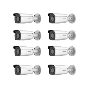 HIKVISION Kamera-Set 8x IP Bullet Kamera DS-2CD2T26G2-2I(2.8mm)(C)