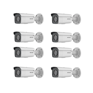 HIKVISION Kamera-Set 8x IP Bullet Kamera DS-2CD2T87G2-L(2.8mm)(C)