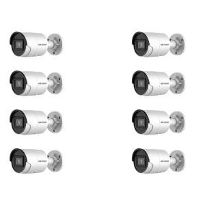 HIKVISION Kamera-Set 8x IP Bullet Kamera DS-2CD3043G2-IU(2.8mm)