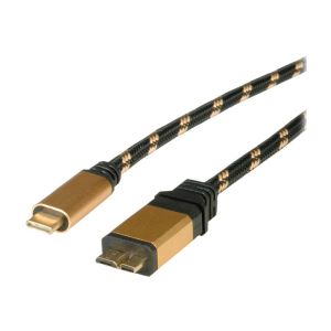 Roline Gold - USB-Kabel - Micro-USB Type B (M) bis USB Typ C (M) - USB 3.1 - 5 V - 900 mA