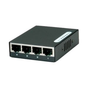 ROLINE Pocket Gigabit Ethernet Switch - Switch - nicht verwaltet - 4 x 10/100/1000 - Desktop