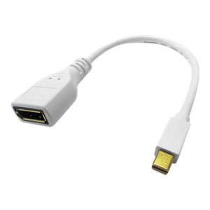 Roline - DisplayPort-Adapter - Mini DisplayPort (M) bis DisplayPort (W) - Schwarz