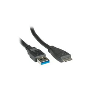 Roline - USB-Kabel - USB Type A (M) bis Micro-USB Type B (M) - USB 3.0 - 2 m - geformt