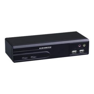 ROLINE Dual Head KVM Switch - KVM-/Audio-Switch - USB - 2 x KVM/Audio - 1 lokaler Benutzer - Desktop