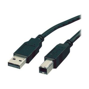 Roline - USB-Kabel - USB (M) bis USB Type B (M) - USB 2.0 - 12 m - Schwarz