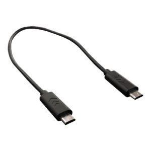 Roline - USB-Kabel - Mikro-USB Typ B (nur Strom) (M) bis Mikro-USB Typ B (nur Strom) (M) - USB 2.0 - 30 cm - Schwarz