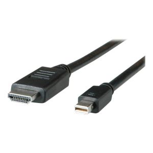 Roline - Videokabel - DisplayPort / HDMI - HDMI (M) bis Mini DisplayPort (M) - 3 m - abgeschirmt