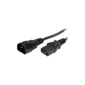 Roline Monitor Power Cable - Stromkabel - IEC 320 EN 60320 C13 bis IEC 320 EN 60320 C14 - Wechselstrom 250 V - 50 cm - geformt