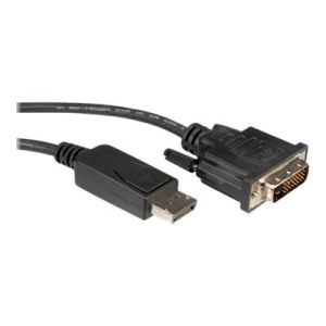 Roline - Videokabel - DVI-D (M) bis DisplayPort (M) - 1 m - Daumenschrauben - Schwarz