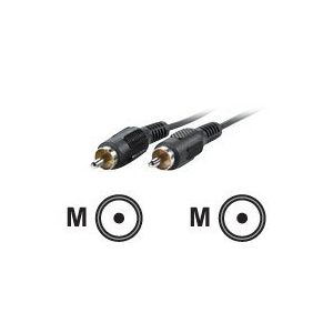 VALUE - Audiokabel - RCA (M) bis RCA (M) - 10 m - abgeschirmt - Schwarz