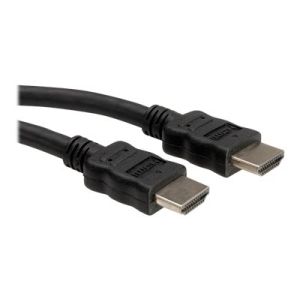 Roline - HDMI mit Ethernetkabel - HDMI (M) bis HDMI (M) - 1 m - abgeschirmt - Schwarz