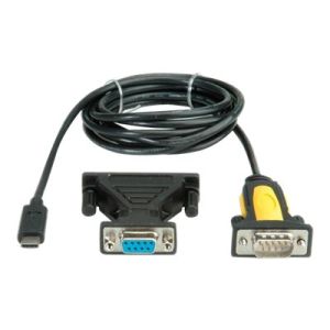 VALUE - Serieller Adapter - USB Type-C - Schwarz