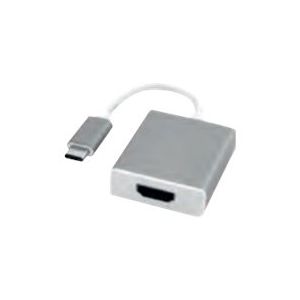 Roline - Externer Videoadapter - USB Type-C - HDMI - Aluminium