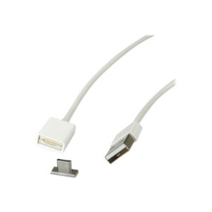 Roline - USB-Kabel - USB (M) bis 5 pin magnetic USB (M) - USB 2.0 - 1 m - weiß