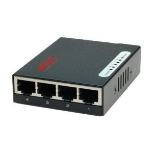 ROLINE Pocket Fast Ethernet Switch - Switch - nicht verwaltet - 5 x 10/100 - Desktop