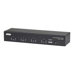 ATEN VanCryst VM0404 4 x 4 Video Matrix Switch with Audio - Video/Audio-Schalter - an Rack montierbar