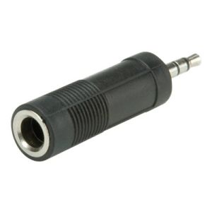 Roline - Audio-Adapter - stereo mini jack (M) bis Stereo-Stecker (W) - Schwarz