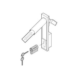 Schroff DIN locking cylinder with adapter - Rack-Sicherheitsschloss