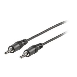 Roline - Audiokabel - stereo mini jack (M) bis stereo mini jack (M) - 3 m - abgeschirmt - Schwarz