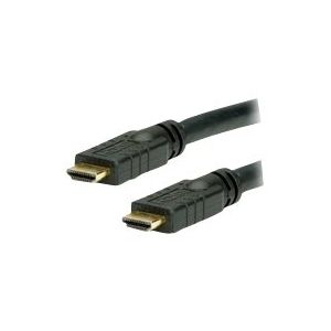 Roline HDMI High Speed Cable with Ethernet - HDMI mit Ethernetkabel - HDMI (M) bis HDMI (M) - 25 m - abgeschirmt - Schwarz