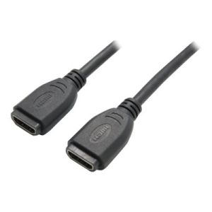 VALUE - HDMI-Kabel - HDMI (W) bis HDMI (W) - 20 cm - Schwarz - geformt