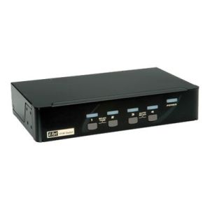 ROLINE KVM Switch - KVM-/Audio-/USB-Switch - USB - 4 x KVM/Audio/USB - 1 lokaler Benutzer - Desktop