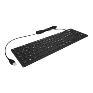 KeySonic KSK-8030 IN - Tastatur - USB - Deutsch - Schwarz