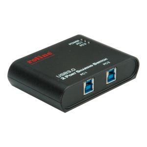 ROLINE Manual - USB-Umschalter für die gemeinsame Nutzung von Peripheriegeräten - 2 x SuperSpeed USB 3.0 - Desktop