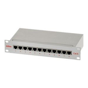 Roline - Patch Panel - RJ-45 X 12 - Hellgrau - 1U - 10