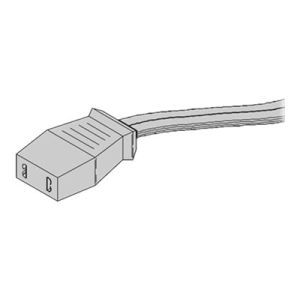 Schroff - Netzkabel für Lüfter - FASTON 2.8 x 0.5 mm (W) - 1 m