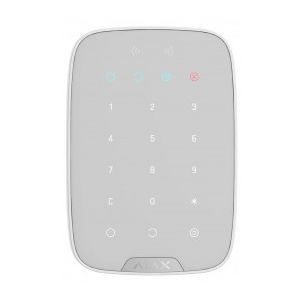 Ajax KeyPad Plus white Bedienfeld mit Kabellose Touch-Tastatur weiß