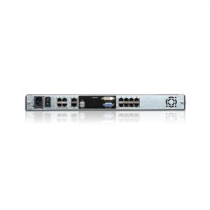 Aten KL1108VN 8-Port 19” LCD CAT5e/6 KVM over IP Switch 1 local / 1 remote (Dual Rail)Der ATEN KL1108VN 8-Port Cat 5 Dual Rail LCD KVM over IP Switch verfügt über einen unabhängig versenkbaren, Dual Slide 19